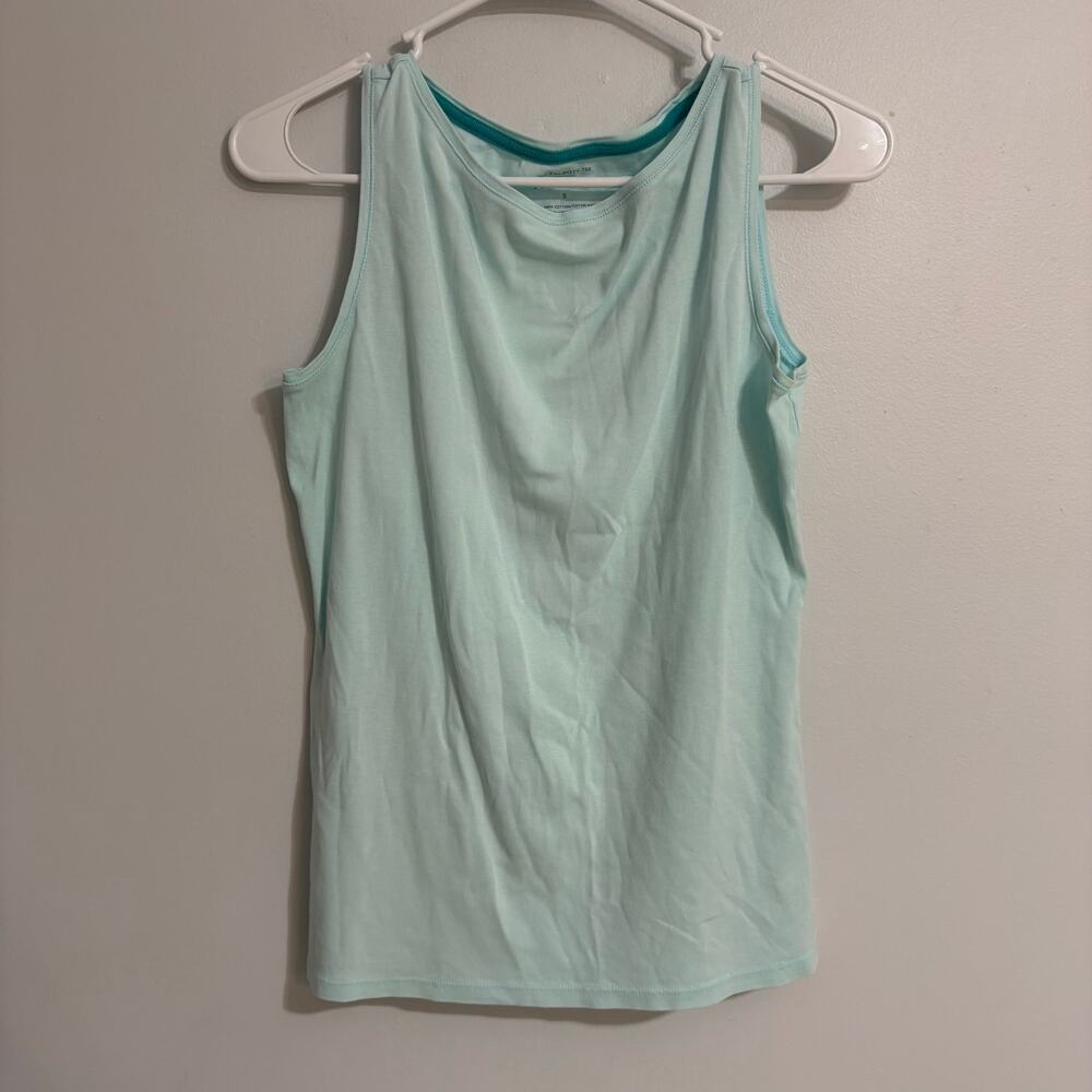The Talbots Tee by Talbots Light Blue Women's Small Tank Top 100% Pima Cotton